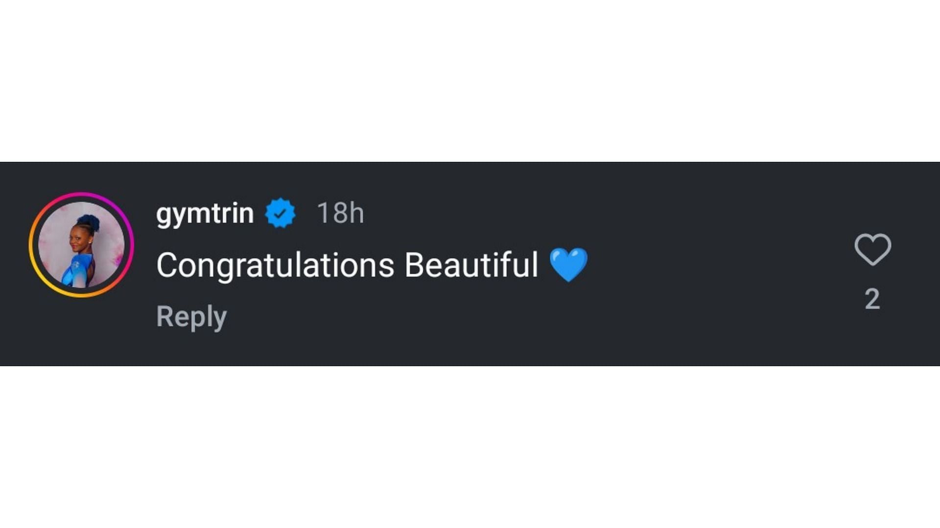 Thomas' comment on Malabuyo's graduation ceremony glimpses (Image via: Malabuyo's Instagram)